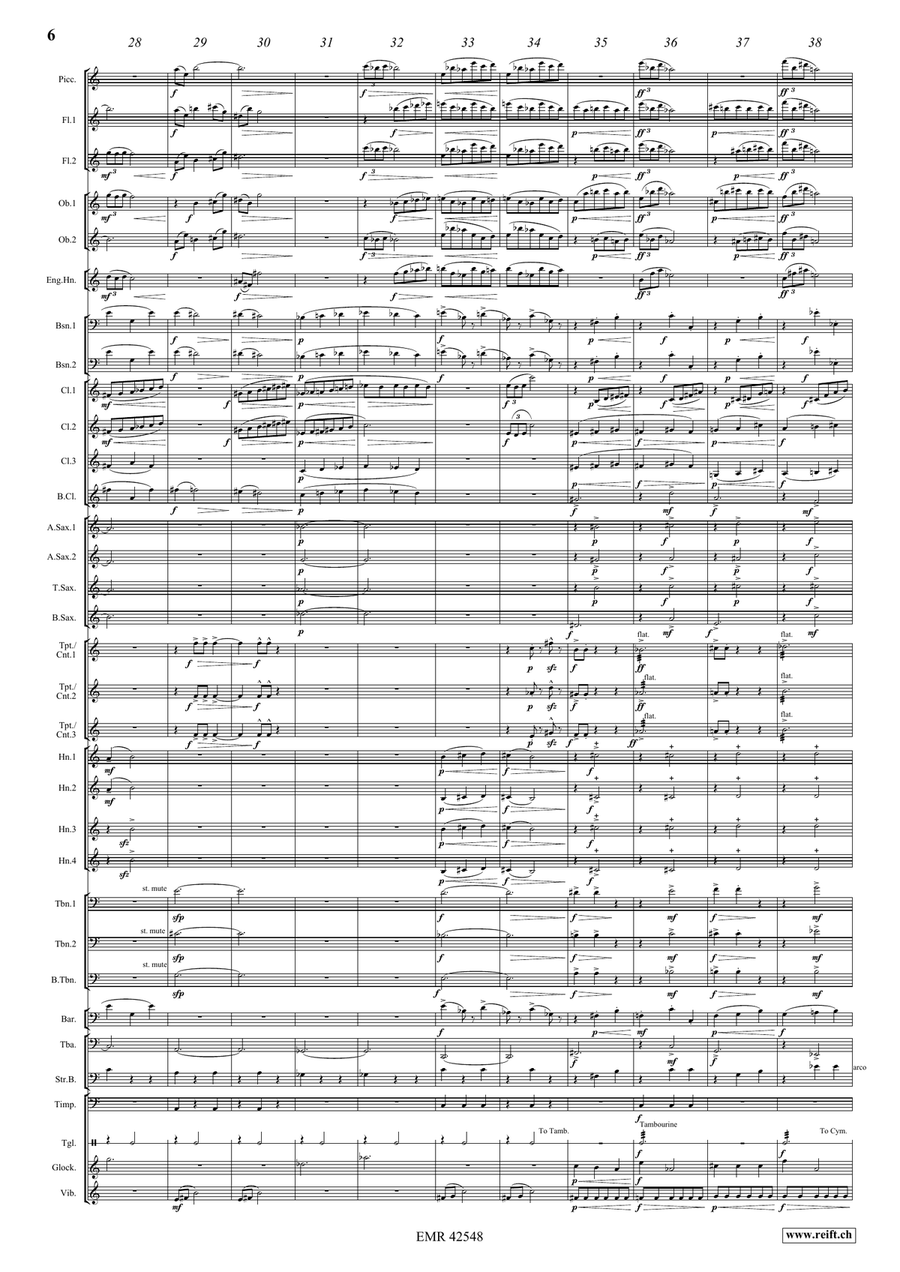 La Volière libérée Ouverture: Au Jardin d'Eden Concert Band scores gallery preview page 7
