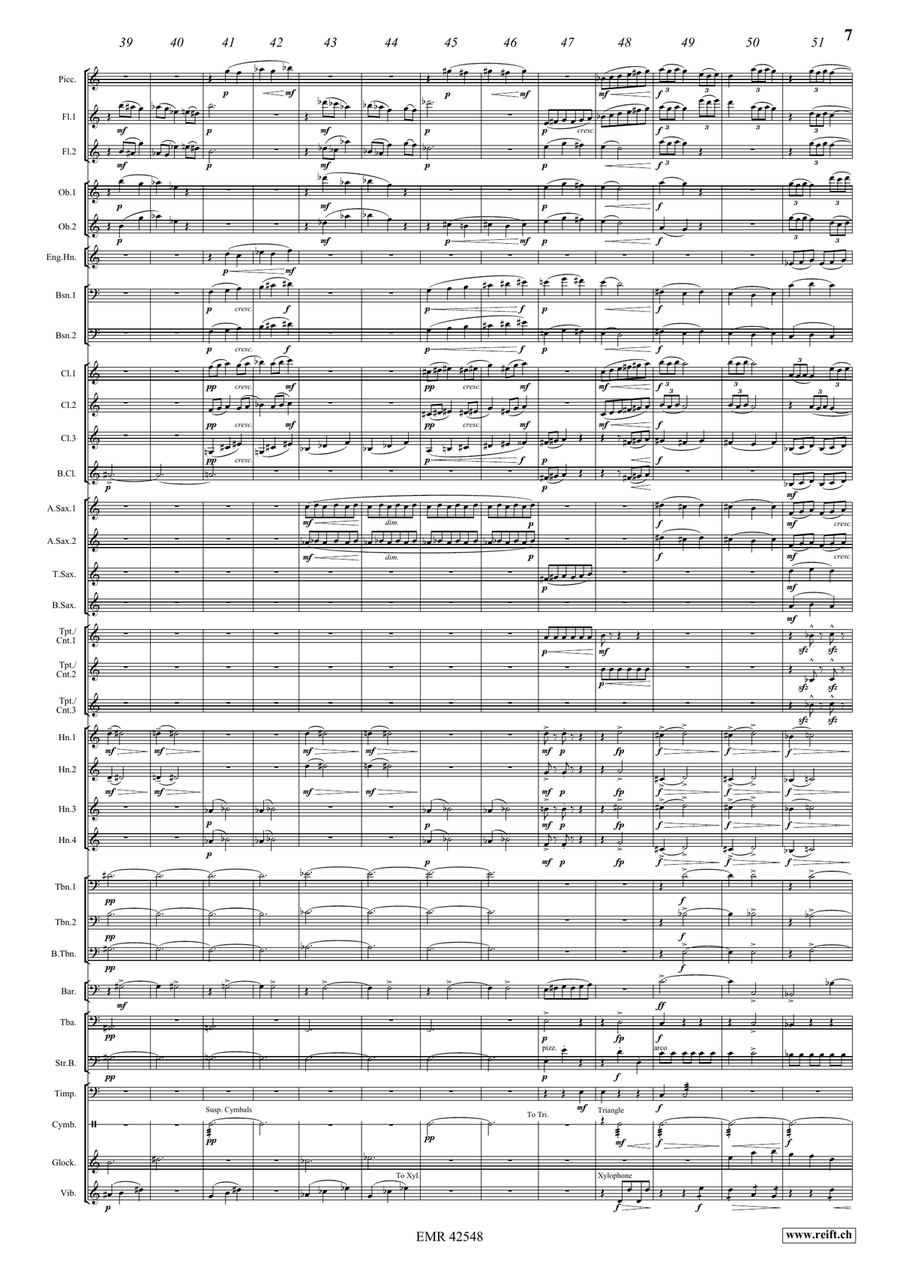 La Volière libérée Ouverture: Au Jardin d'Eden Concert Band scores gallery preview page 8