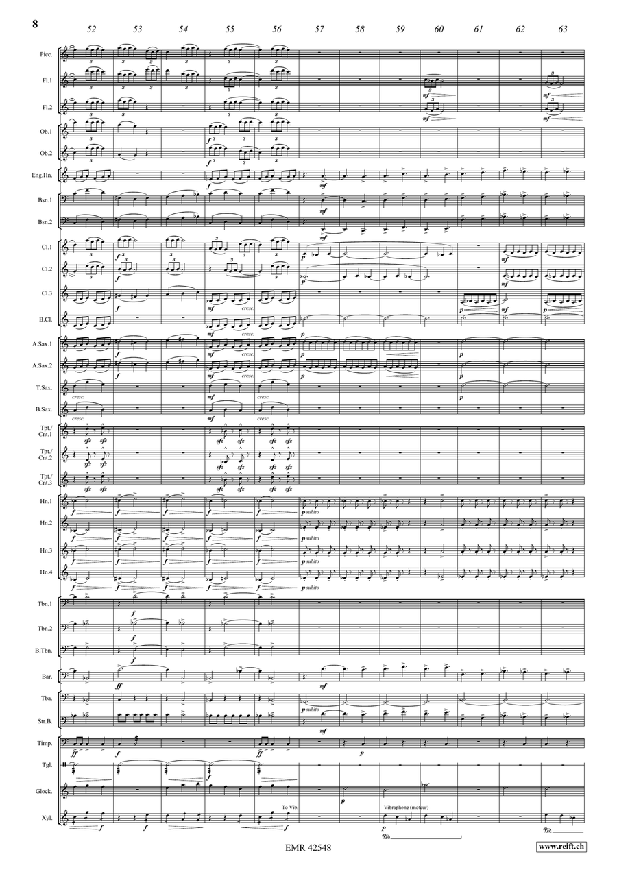 La Volière libérée Ouverture: Au Jardin d'Eden Concert Band scores gallery preview page 9