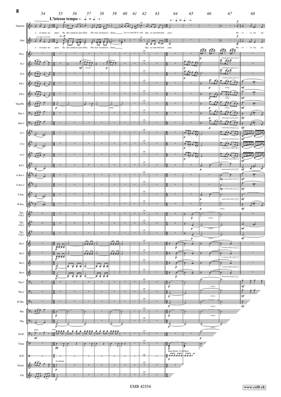 La Volière libérée 4. La Tourterelle de François Concert Band scores gallery preview page 9