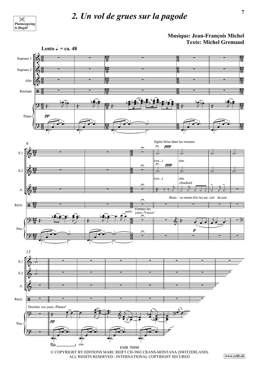 La Volière libérée La Volière libérée Piano Accompaniment scores gallery preview page 5