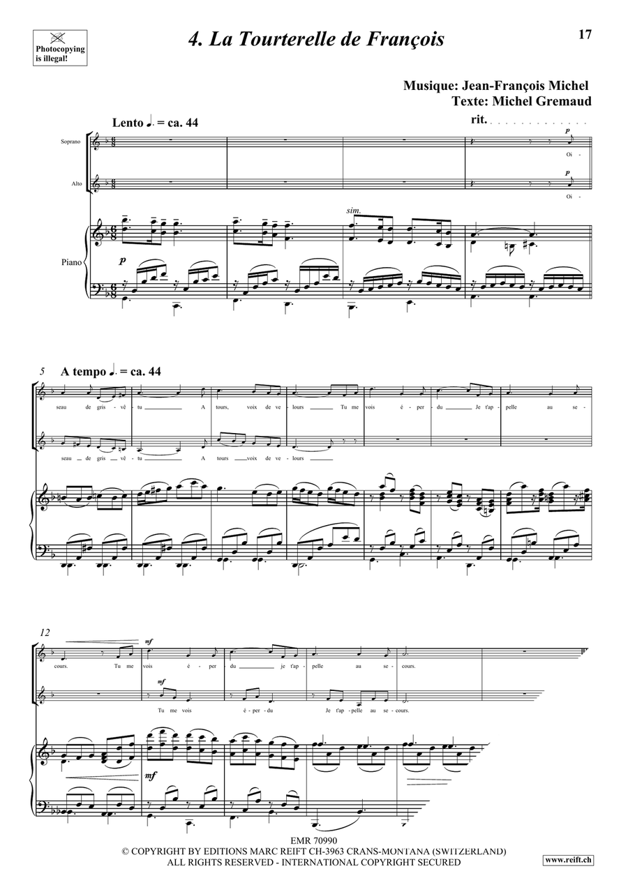 La Volière libérée La Volière libérée Piano Accompaniment scores gallery preview page 7