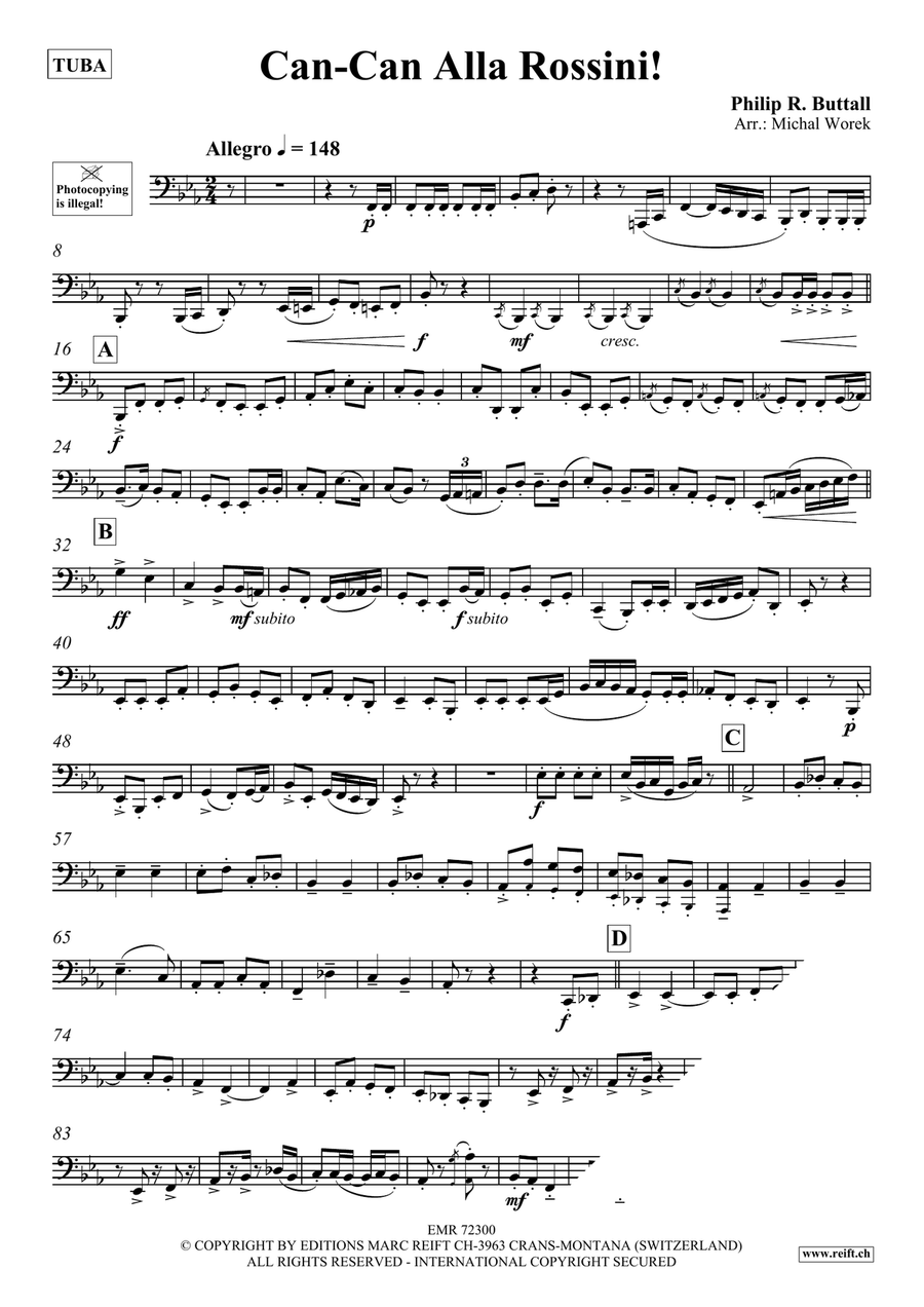 Can-Can Alla Rossini Can-Can Alla Rossini Tuba scores gallery preview page 4