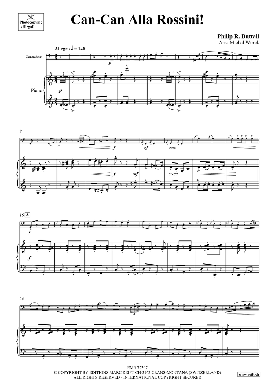 Can-Can Alla Rossini Can-Can Alla Rossini Double Bass scores gallery preview page 5