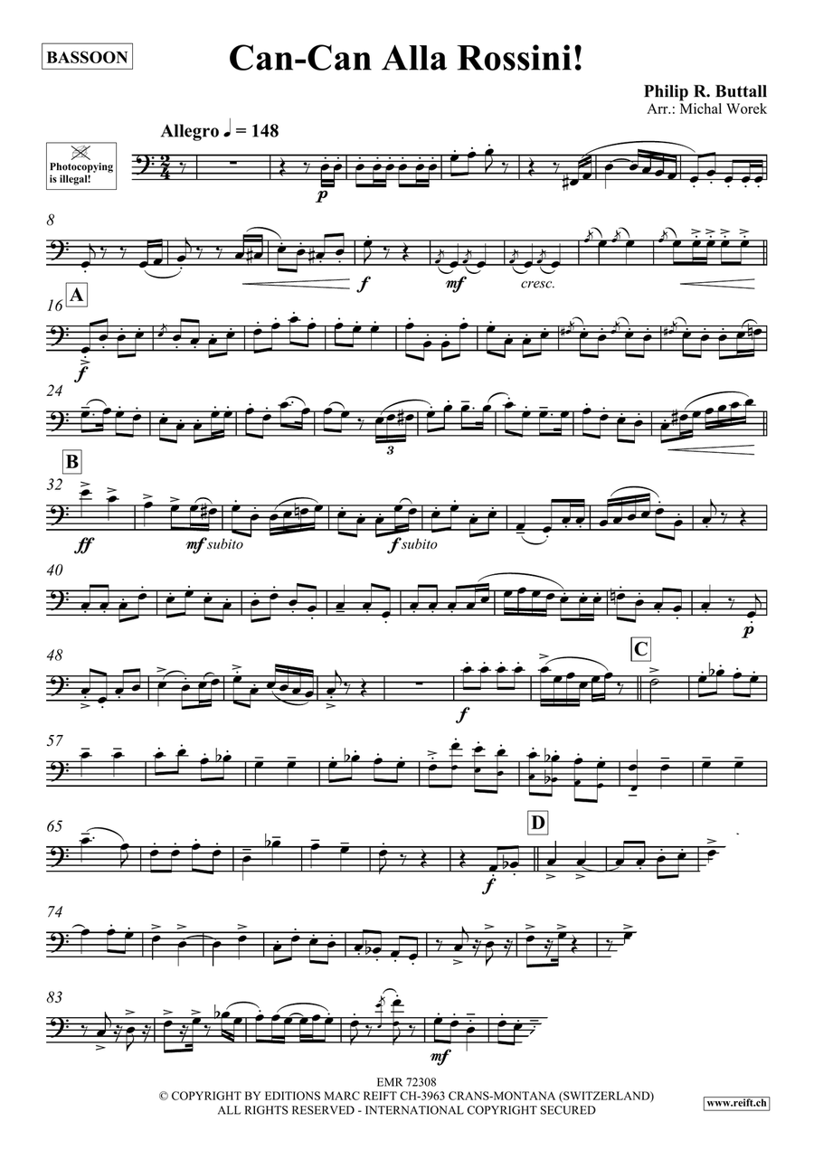 Can-Can Alla Rossini Can-Can Alla Rossini Bassoon Solo scores gallery preview page 4