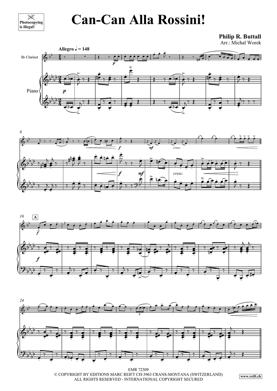 Can-Can Alla Rossini Can-Can Alla Rossini Clarinet Solo scores gallery preview page 5