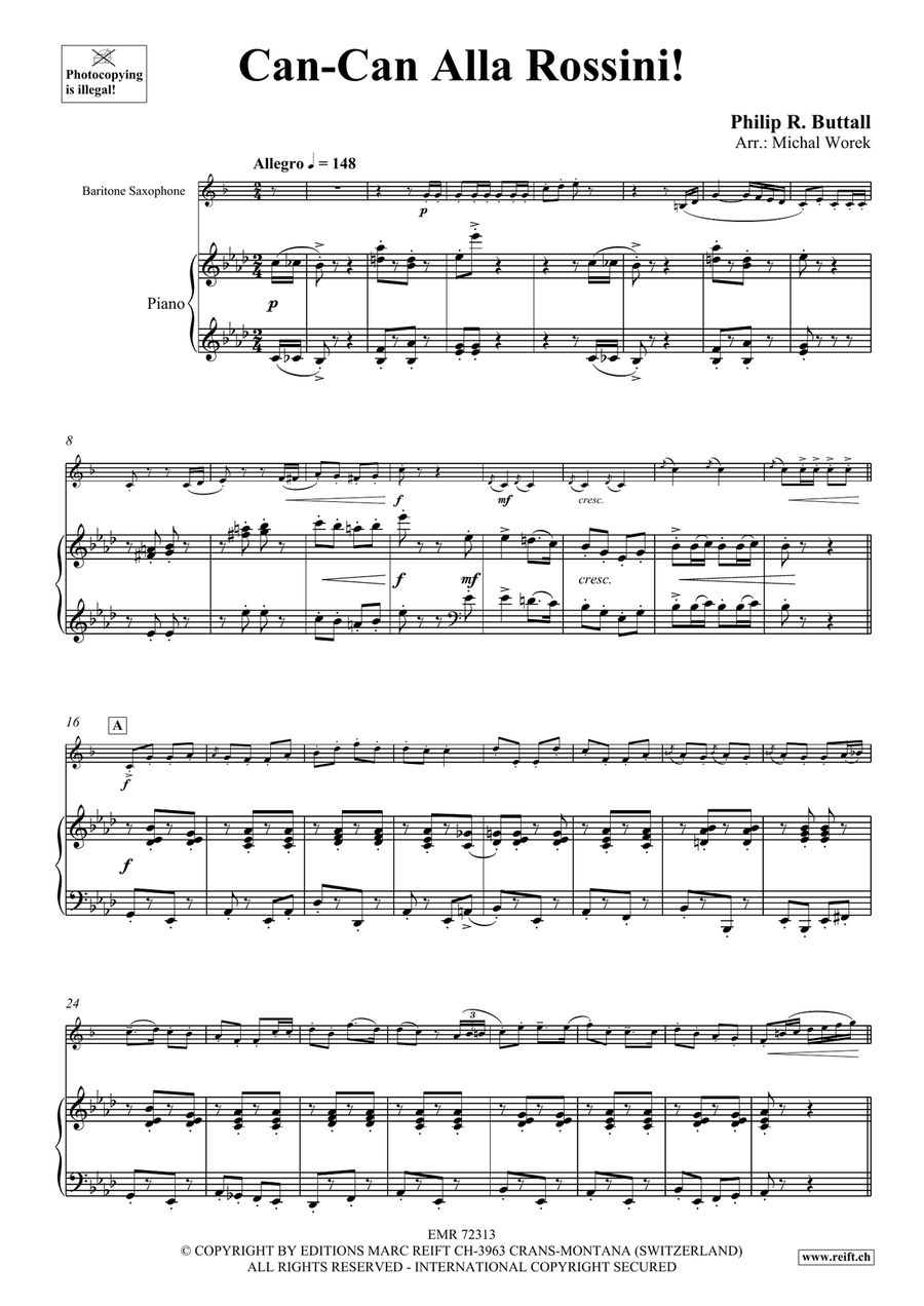 Can-Can Alla Rossini Can-Can Alla Rossini Baritone Saxophone scores gallery preview page 5