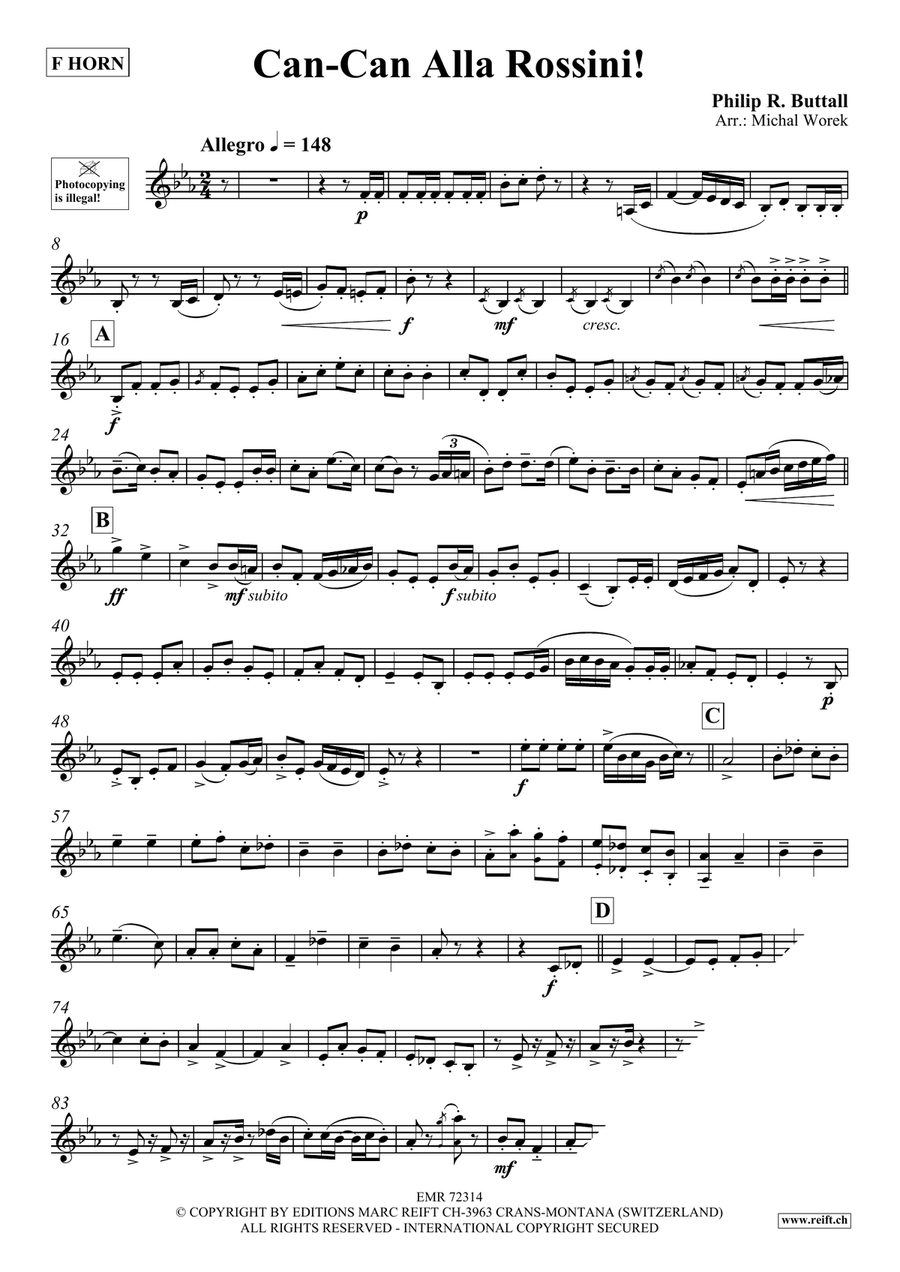 Can-Can Alla Rossini Can-Can Alla Rossini Horn scores gallery preview page 4