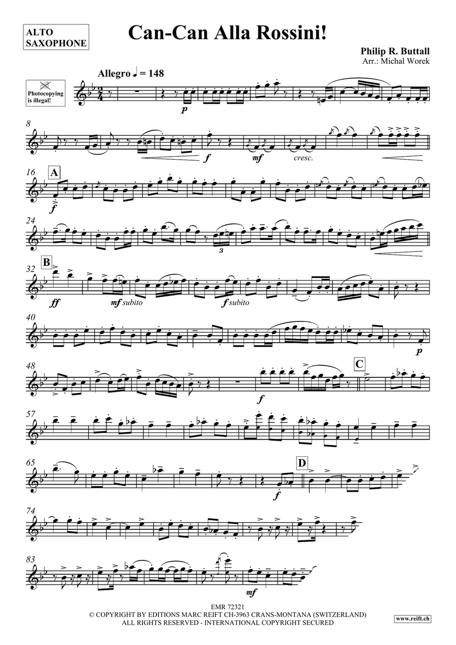 Can-Can Alla Rossini Can-Can Alla Rossini Alto Saxophone scores gallery preview page 4