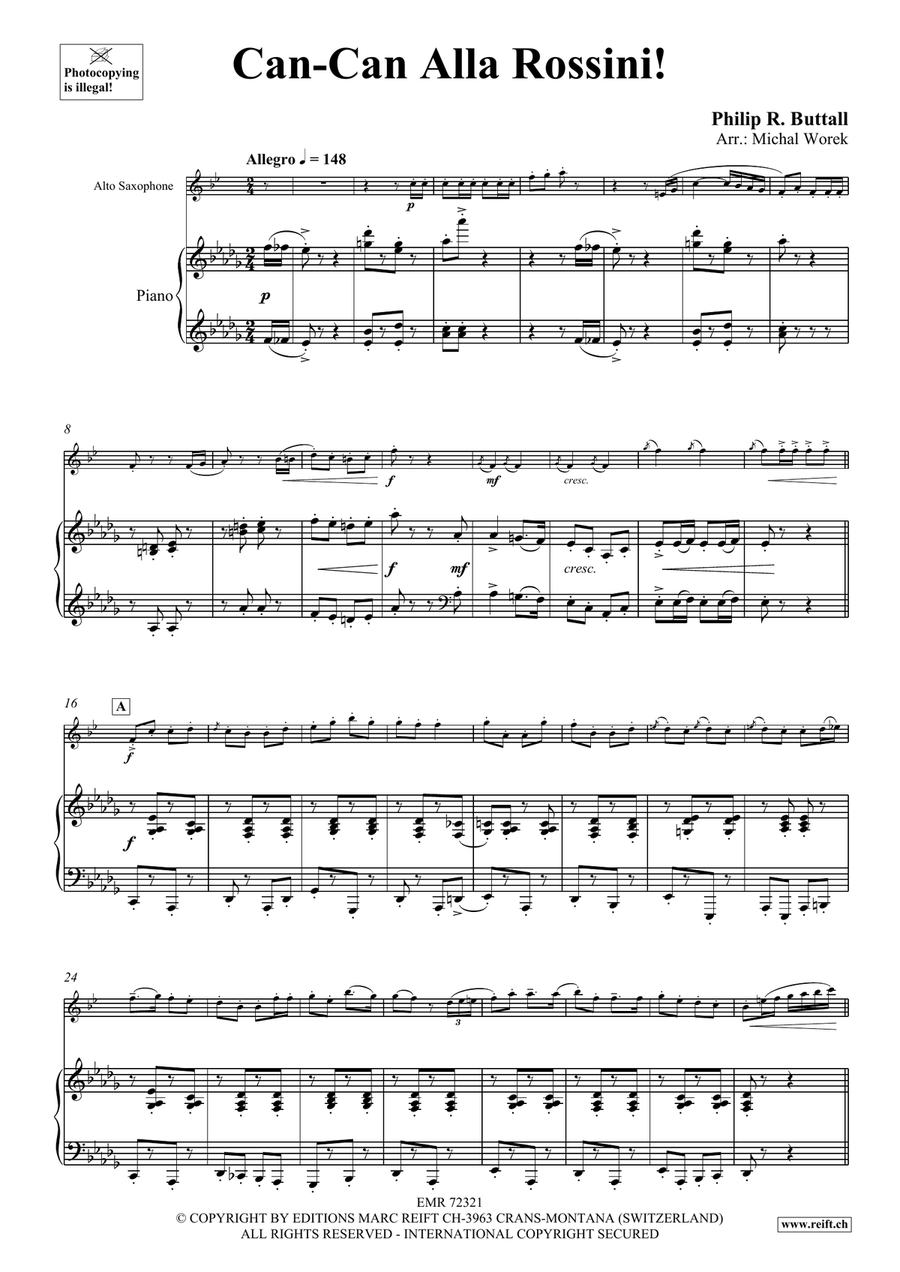 Can-Can Alla Rossini Can-Can Alla Rossini Alto Saxophone scores gallery preview page 5