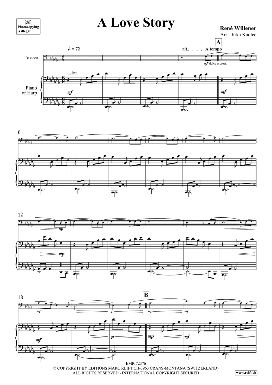 A Love Story A Love Story Bassoon Solo scores gallery preview page 4