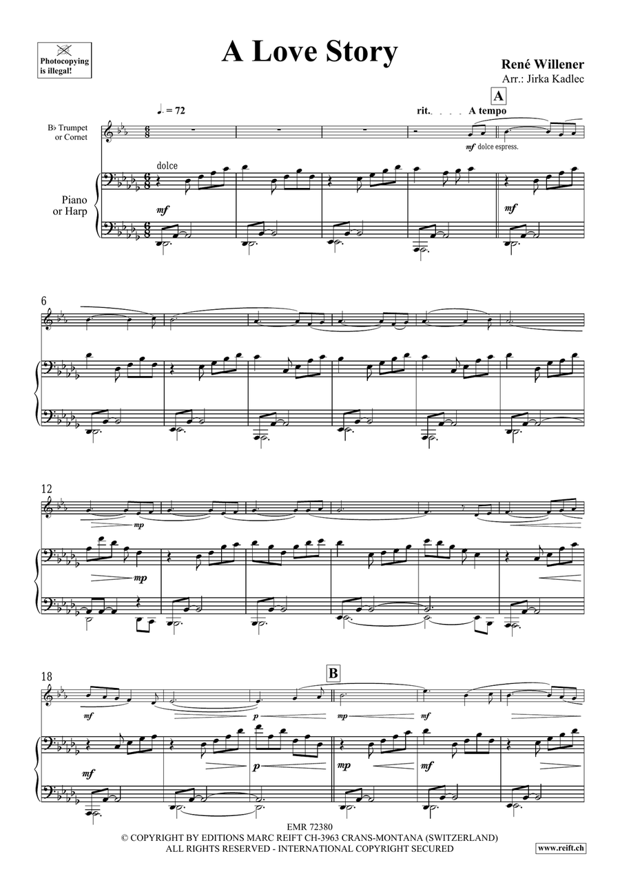 A Love Story A Love Story Cornet scores gallery preview page 4