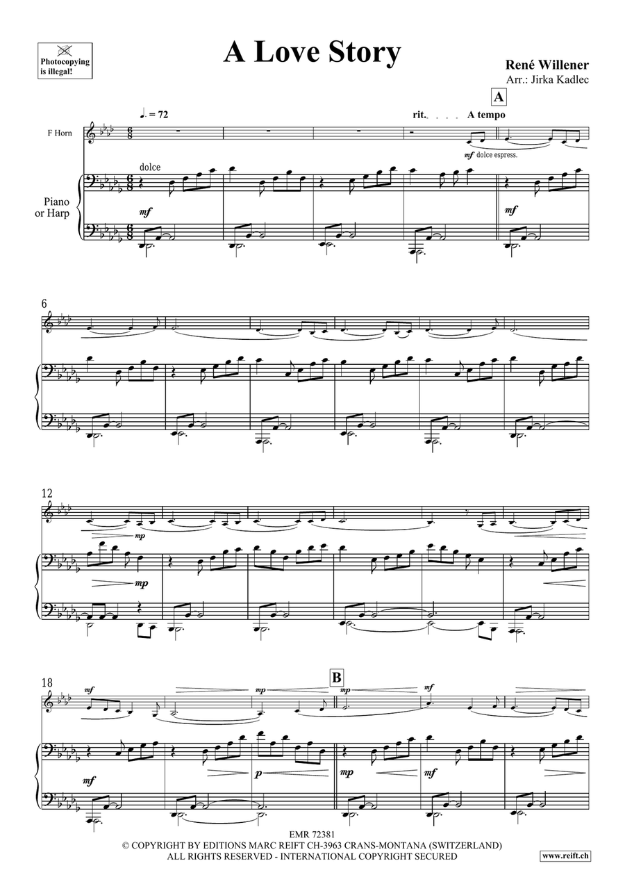 A Love Story A Love Story Horn scores gallery preview page 4