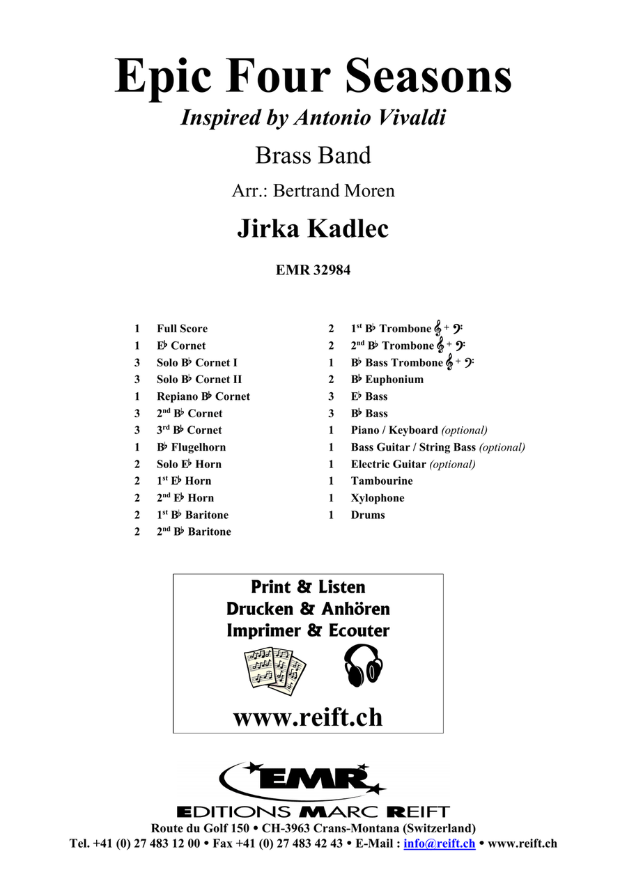 Epic Four Seasons Epic Four Seasons Brass Band scores gallery preview page 2