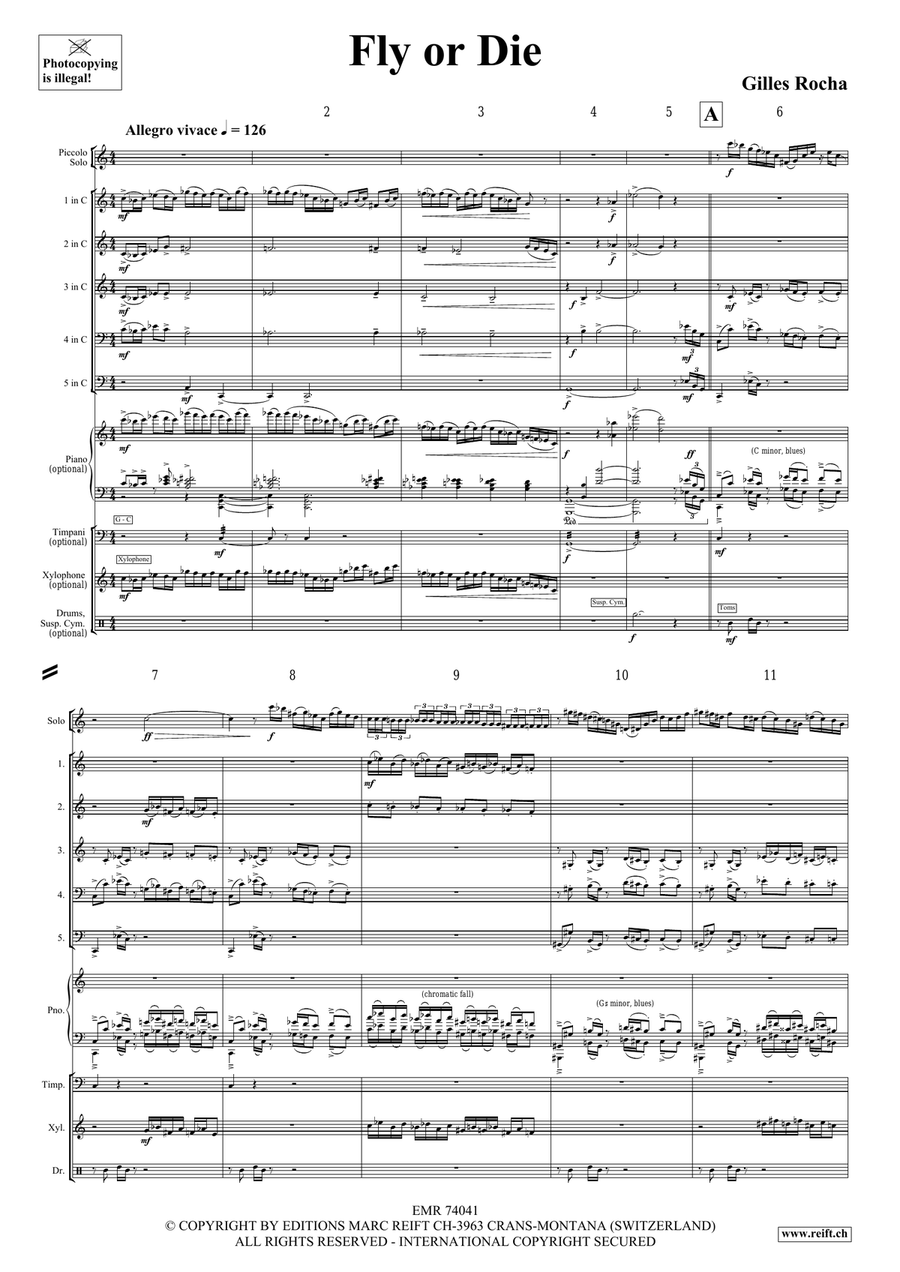 Fly or Die Fly or Die Piccolo scores gallery preview page 4