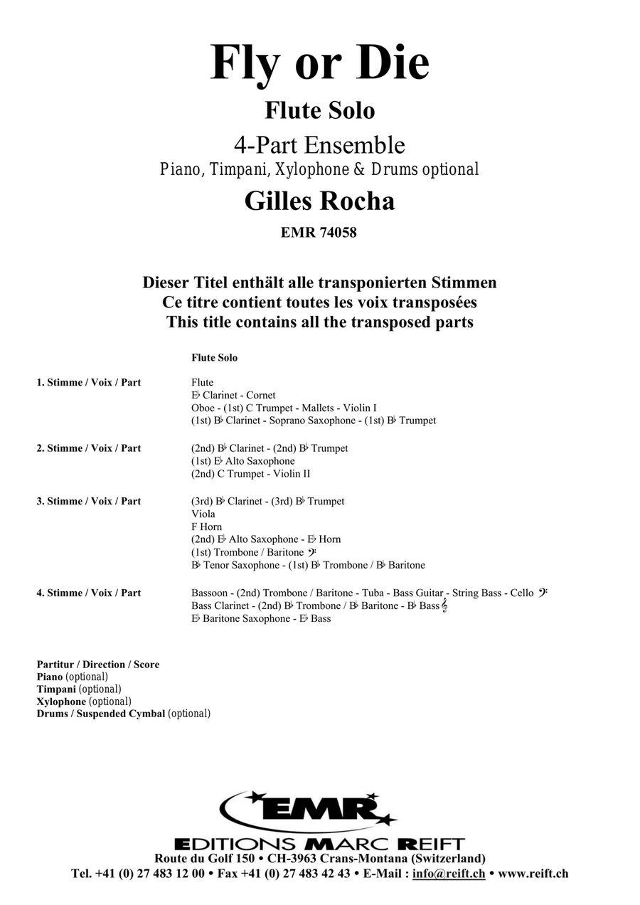 Fly or Die Fly or Die Flute Solo scores gallery preview page 2