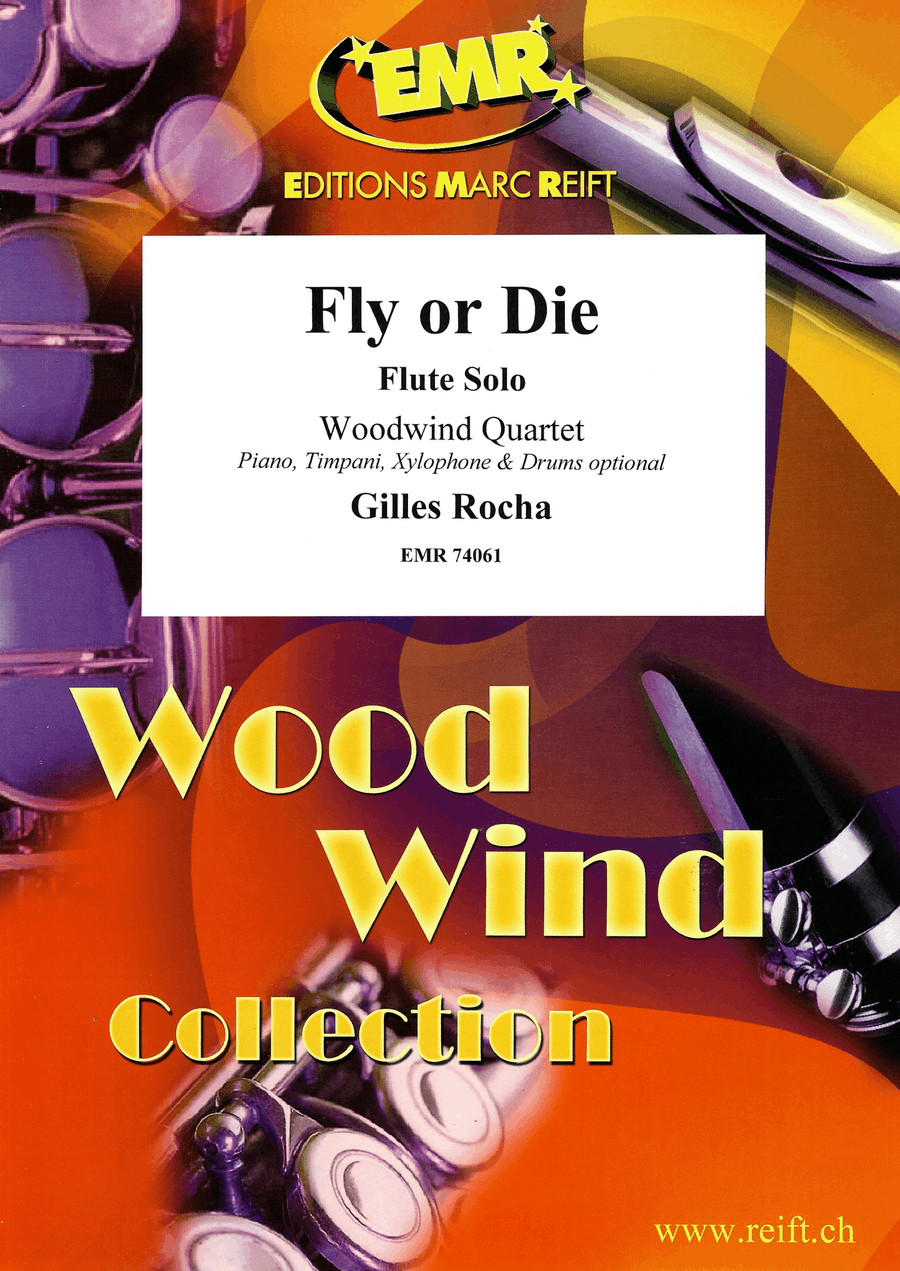 Fly or Die Fly or Die Flute Quartet scores gallery preview page 1