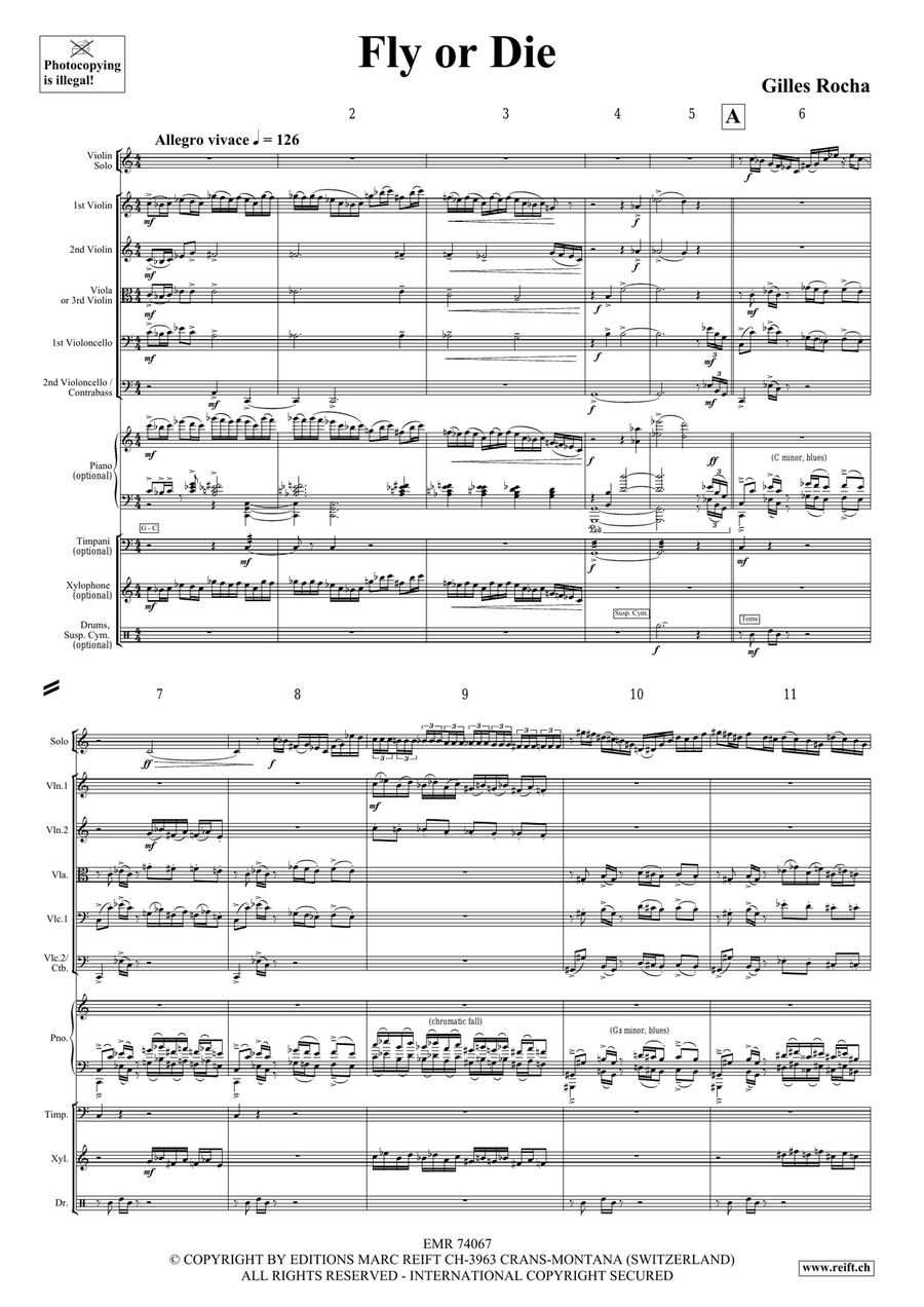 Fly or Die Fly or Die String Orchestra scores gallery preview page 4