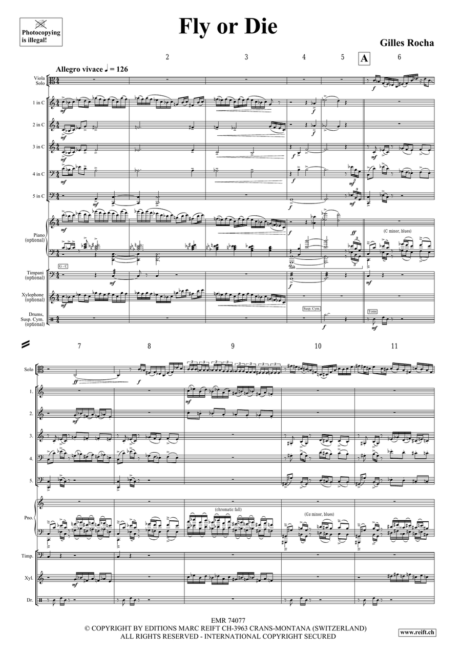 Fly or Die Fly or Die Woodwind Quintet scores gallery preview page 4