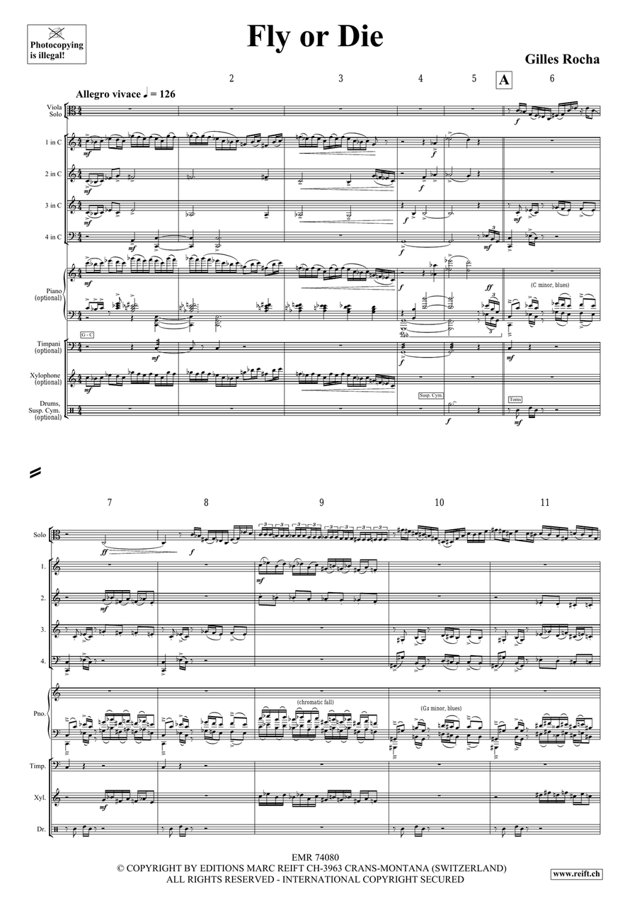 Fly or Die Fly or Die Viola Solo scores gallery preview page 4