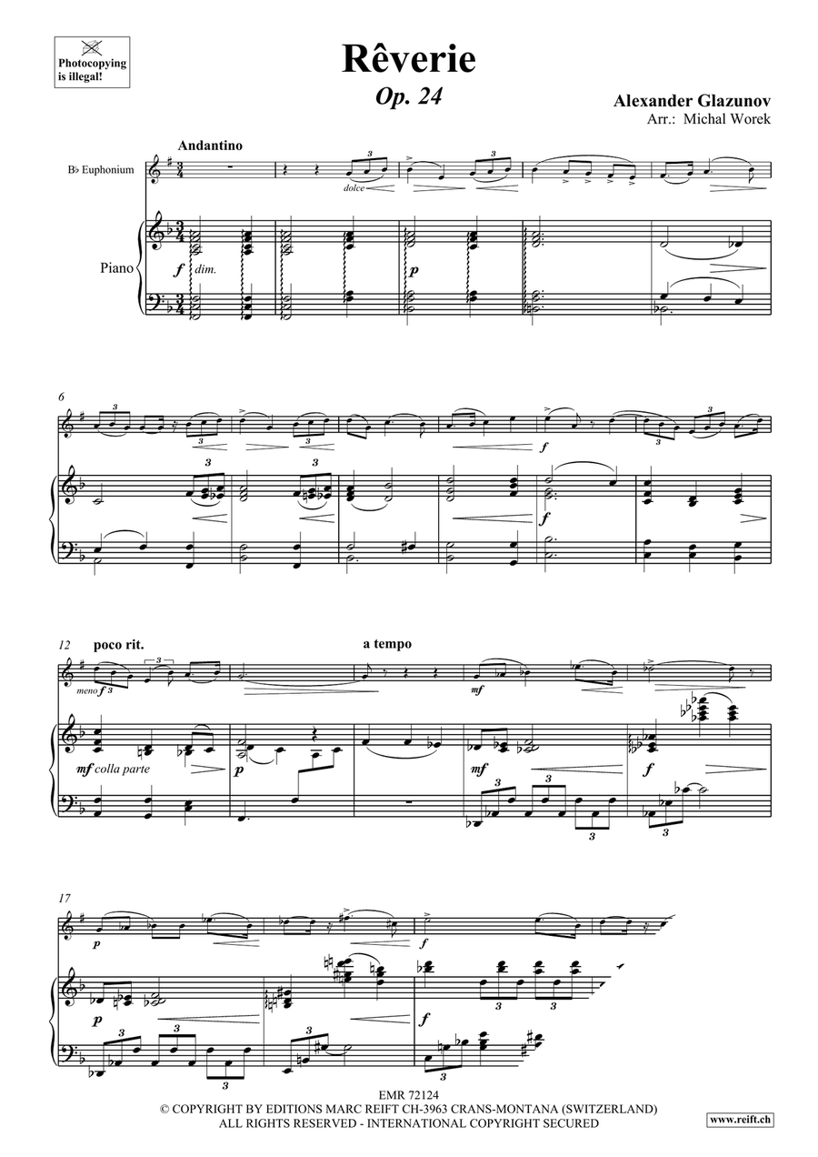 Rêverie Rêverie Euphonium scores gallery preview page 3