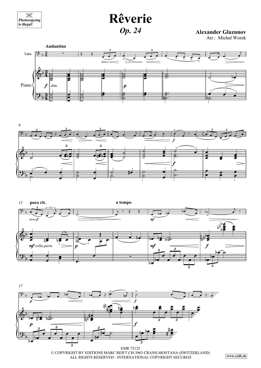 Rêverie Rêverie Tuba scores gallery preview page 3