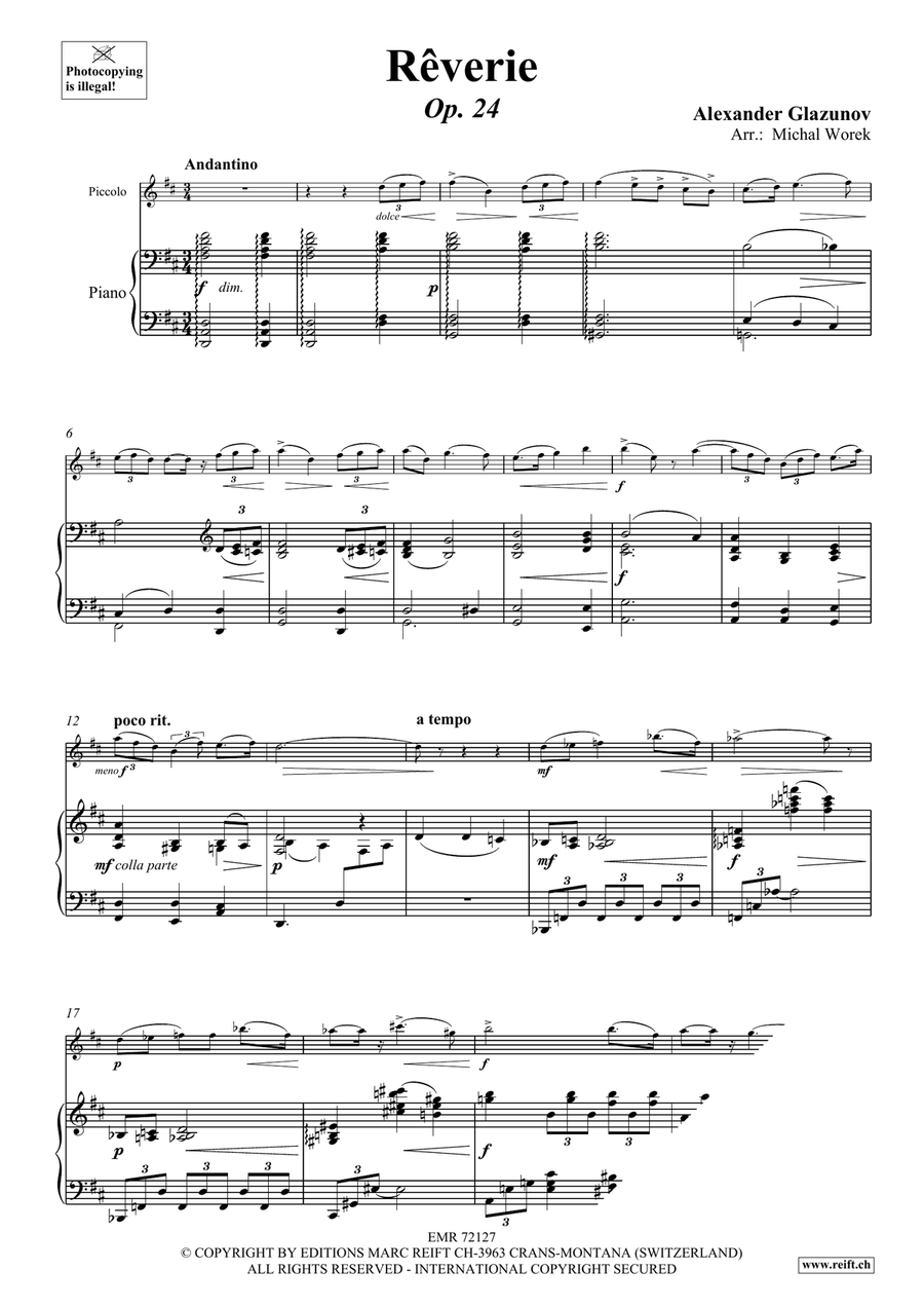 Rêverie Rêverie Piccolo scores gallery preview page 3