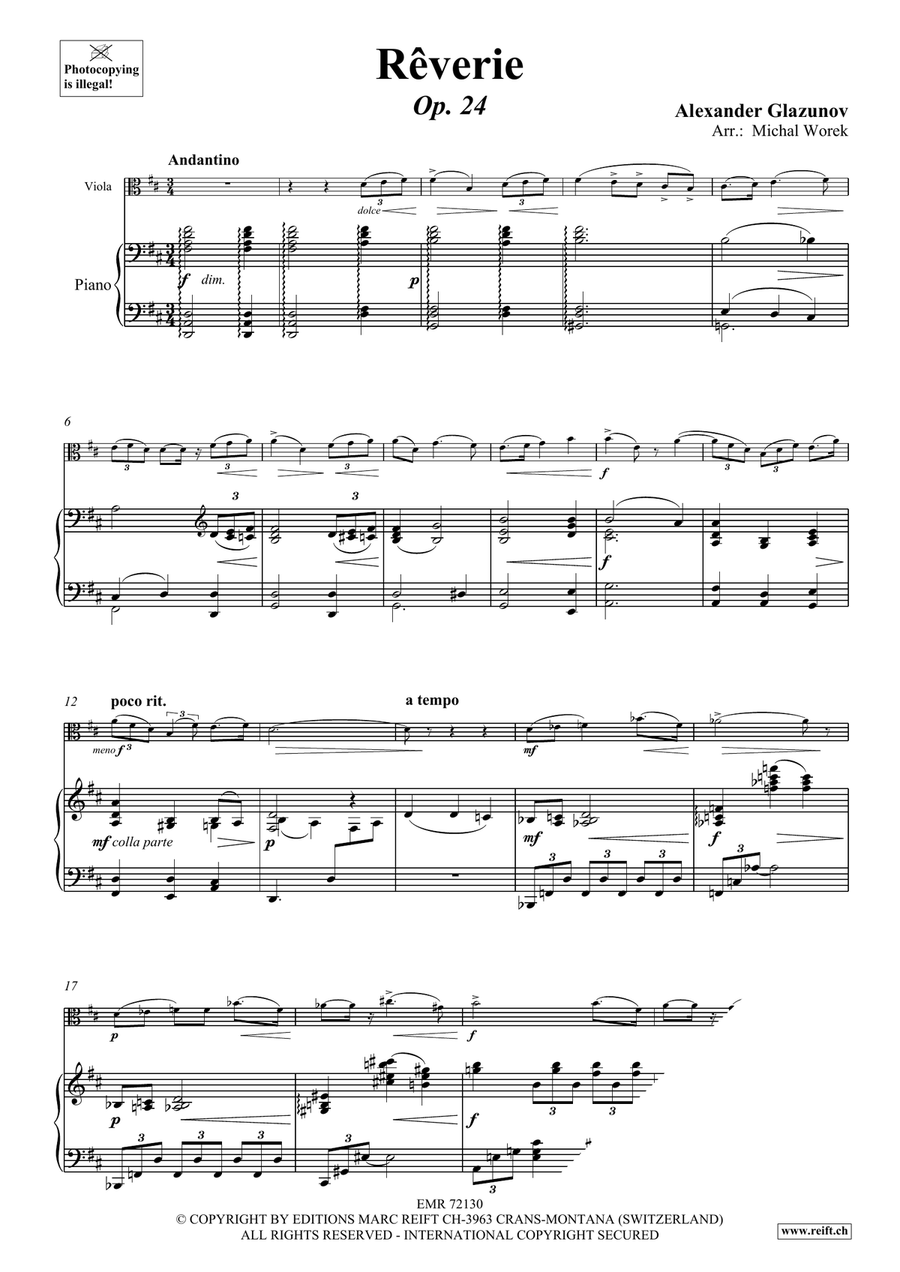 Rêverie Rêverie Piano Accompaniment scores gallery preview page 3