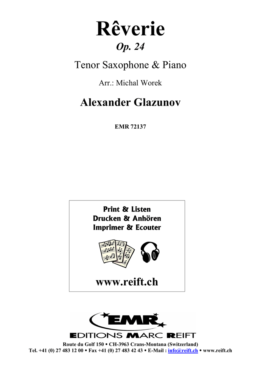 Rêverie Rêverie Tenor Saxophone scores gallery preview page 2