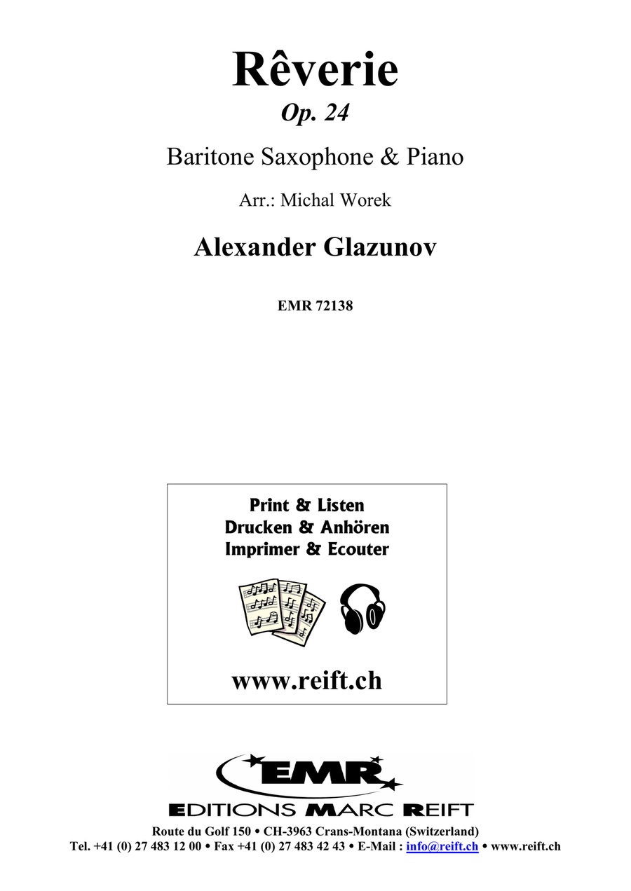 Rêverie Rêverie Baritone Saxophone scores gallery preview page 2