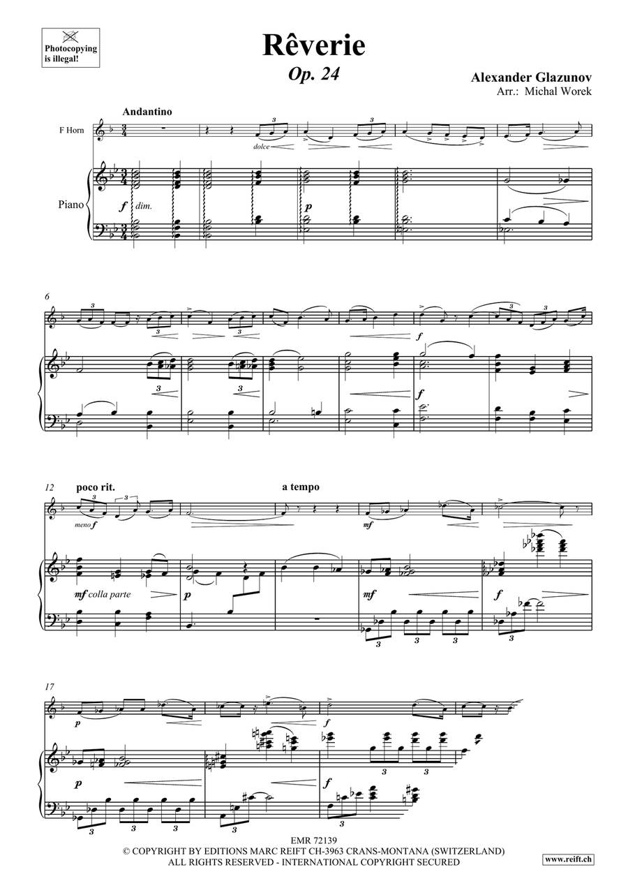 Rêverie Rêverie Horn scores gallery preview page 3