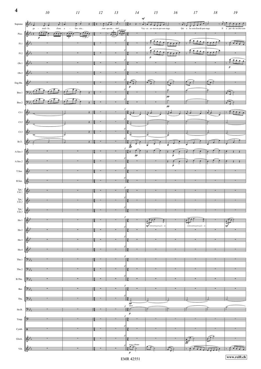 La Volière libérée 5. L'alouette porte-prière Concert Band scores gallery preview page 5