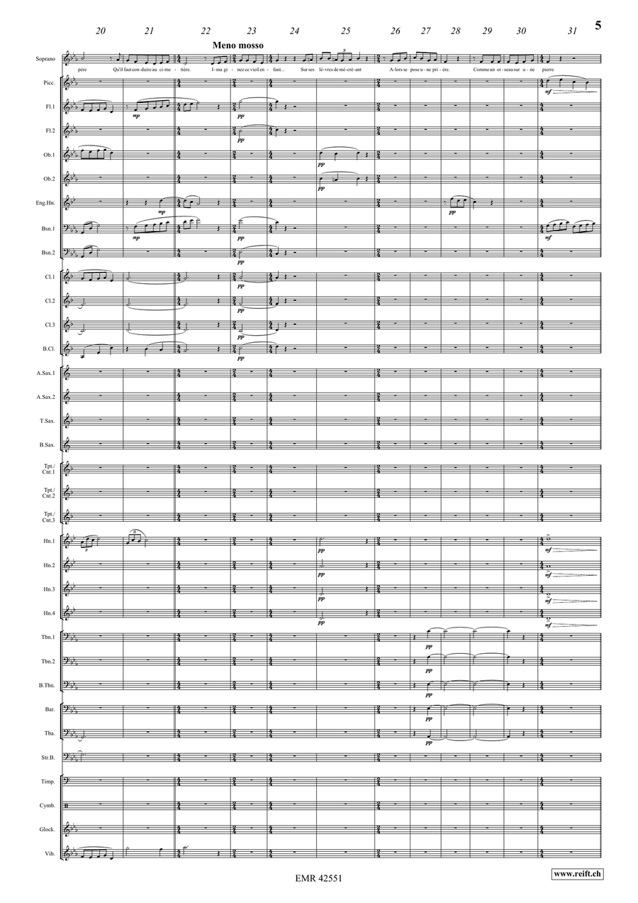 La Volière libérée 5. L'alouette porte-prière Concert Band scores gallery preview page 6