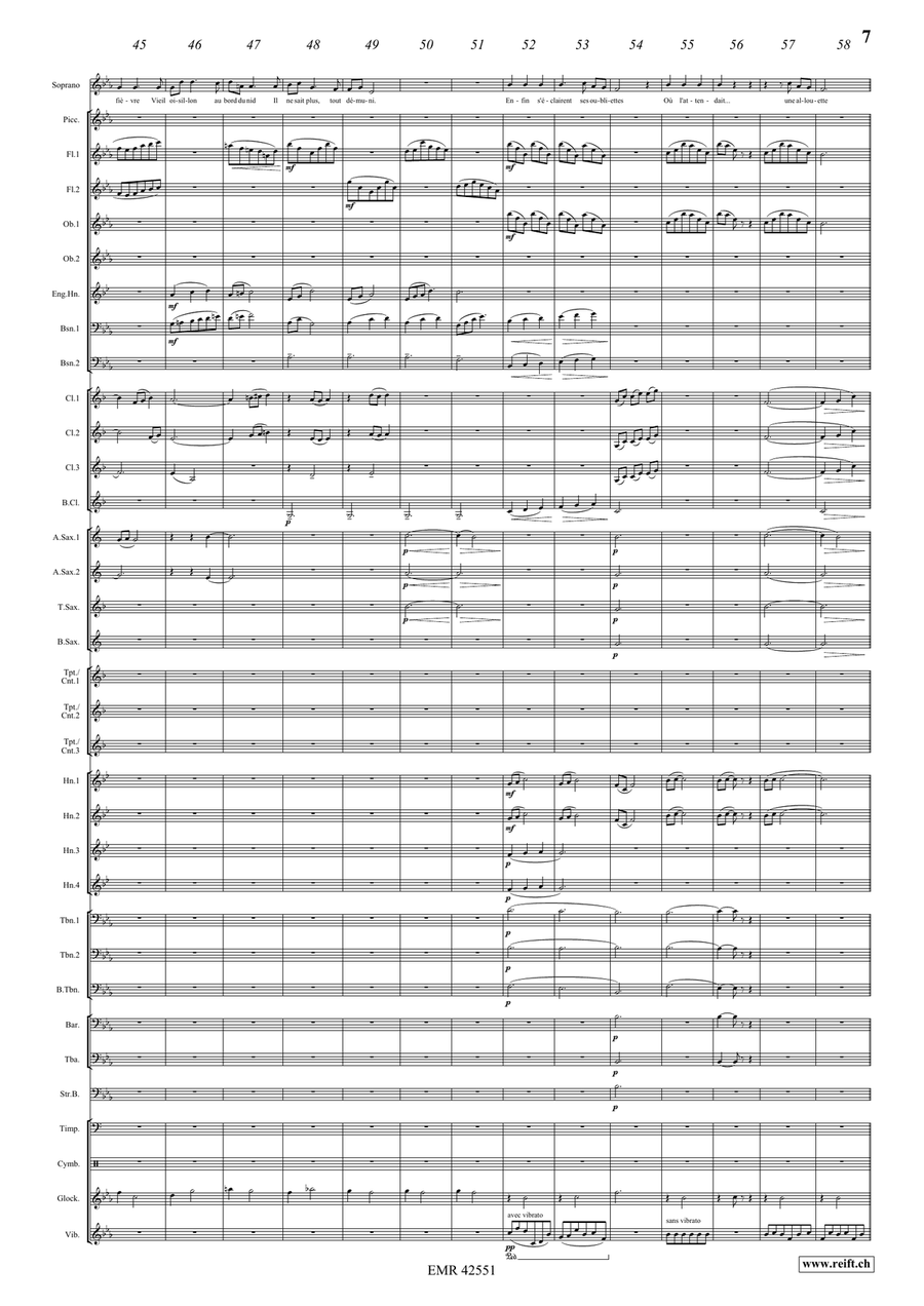 La Volière libérée 5. L'alouette porte-prière Concert Band scores gallery preview page 8