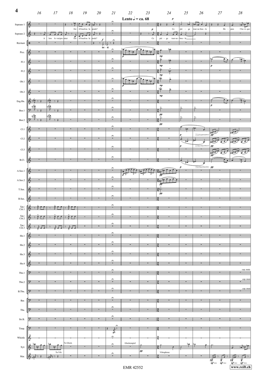 La Volière libérée 6. L'oeuf brouillé Concert Band scores gallery preview page 5