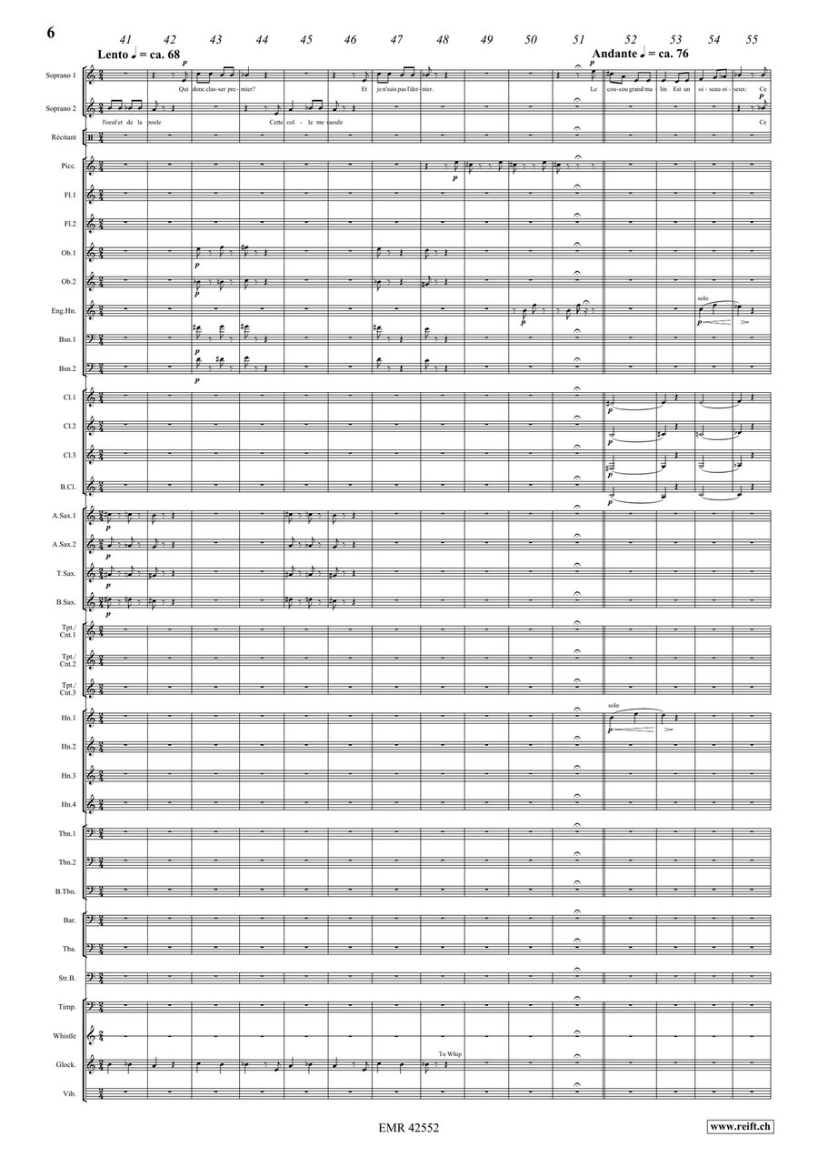 La Volière libérée 6. L'oeuf brouillé Concert Band scores gallery preview page 7