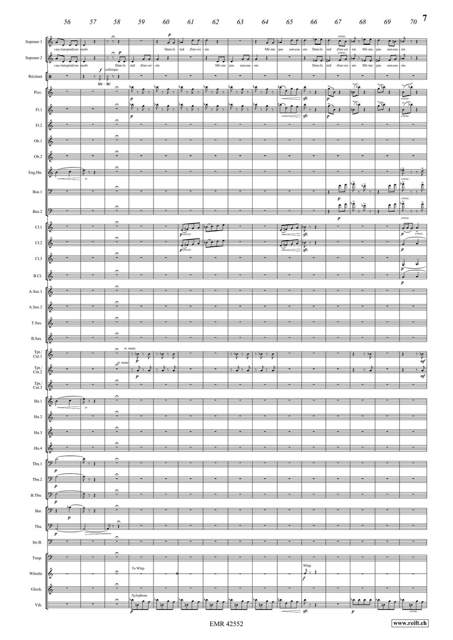 La Volière libérée 6. L'oeuf brouillé Concert Band scores gallery preview page 8