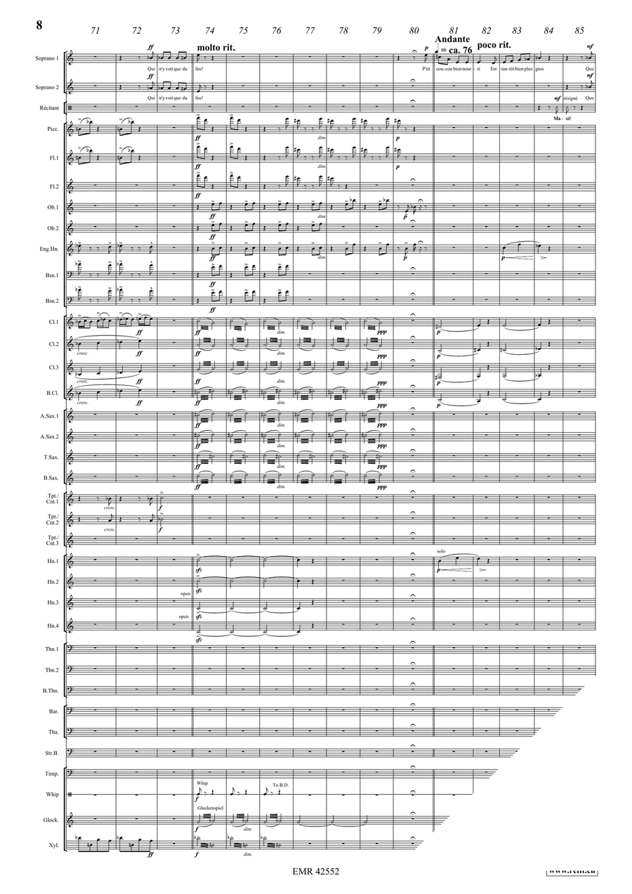 La Volière libérée 6. L'oeuf brouillé Concert Band scores gallery preview page 9