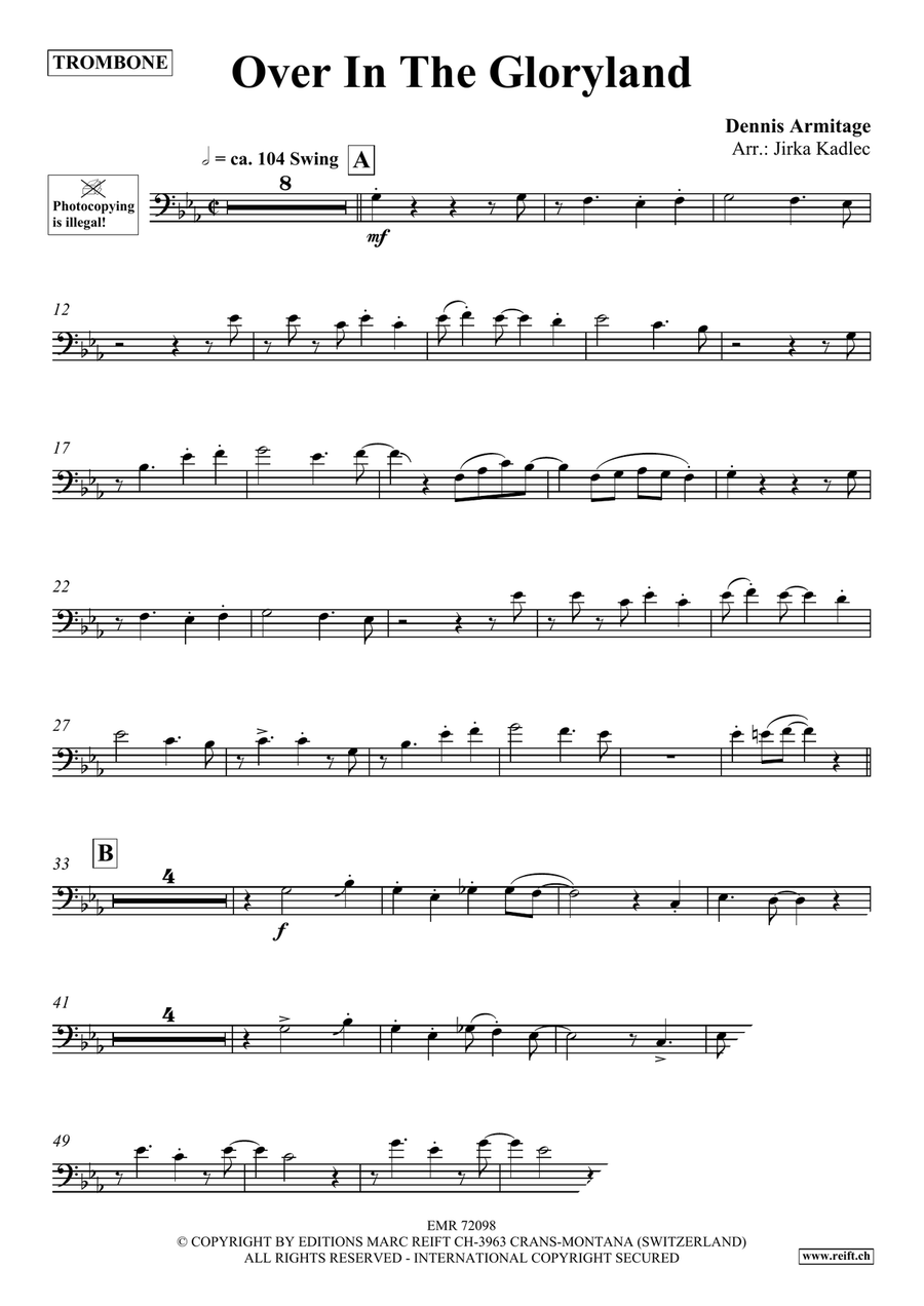 Over In The Gloryland Over In The Gloryland Piano Accompaniment scores gallery preview page 4