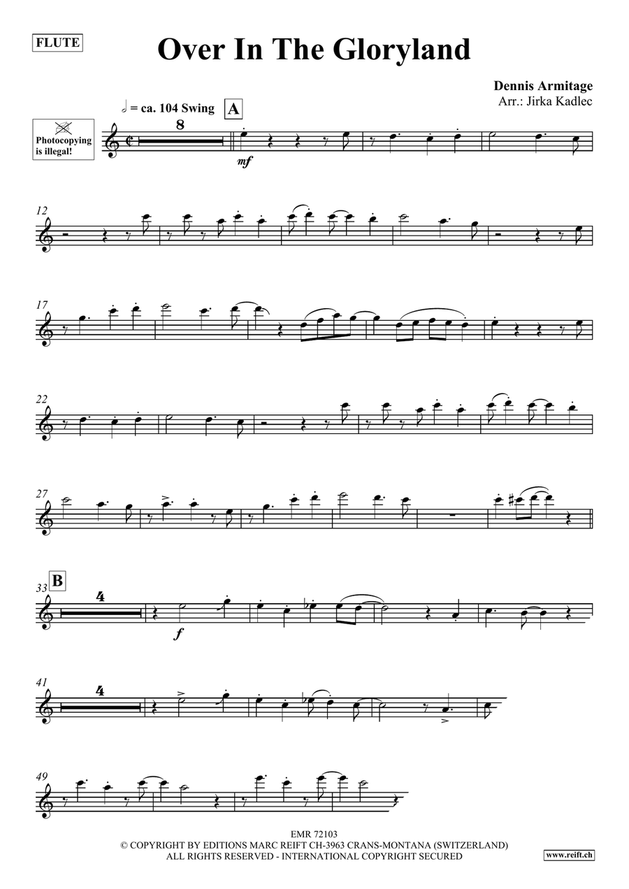Over In The Gloryland Over In The Gloryland Flute Solo scores gallery preview page 4