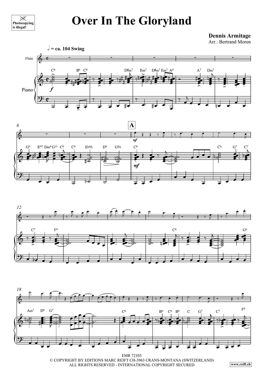 Over In The Gloryland Over In The Gloryland Flute Solo scores gallery preview page 5