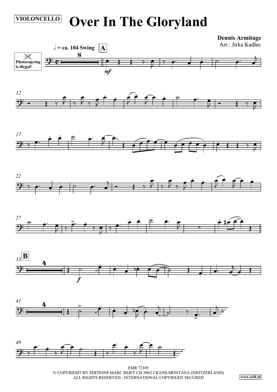 Over In The Gloryland Over In The Gloryland Piano Accompaniment scores gallery preview page 4