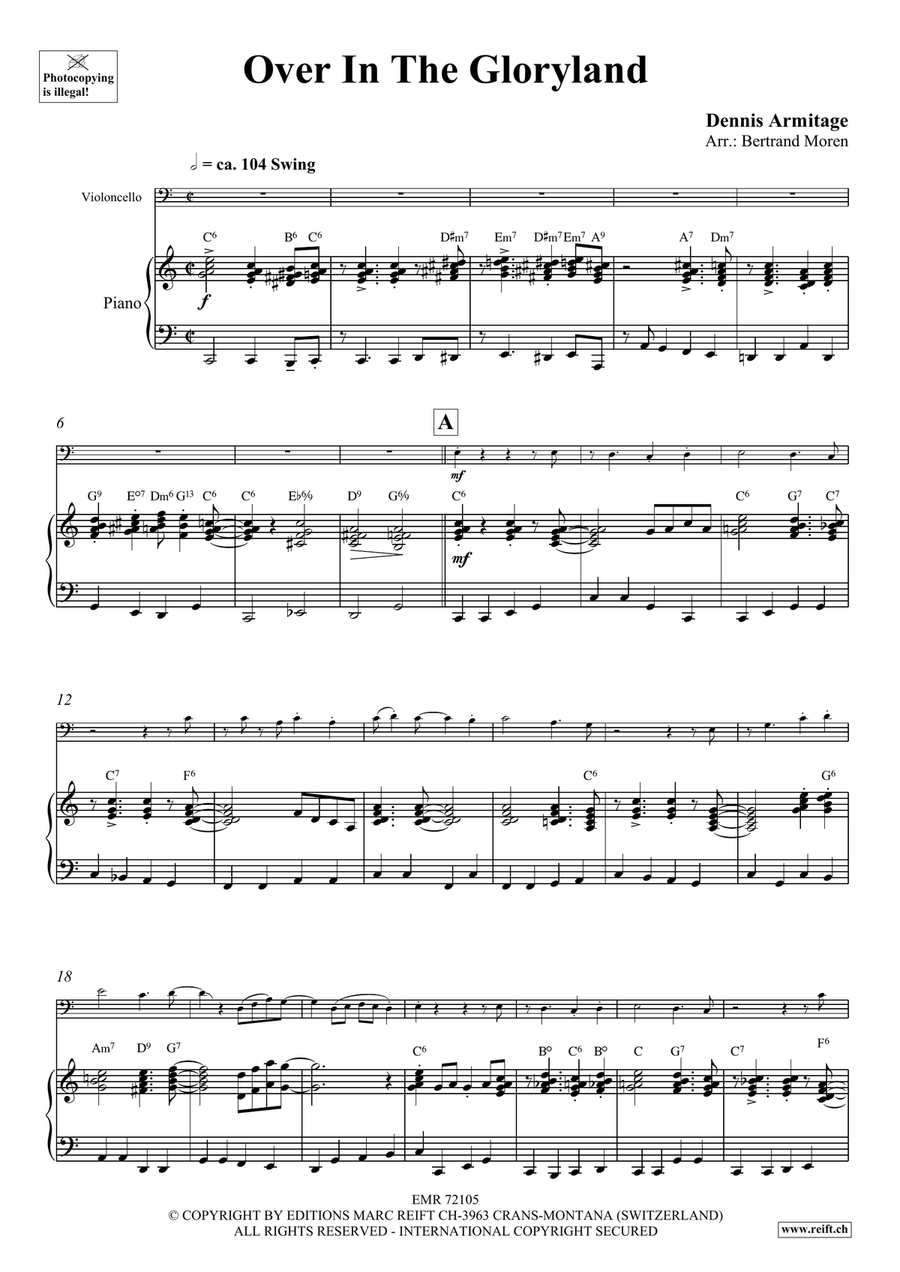 Over In The Gloryland Over In The Gloryland Piano Accompaniment scores gallery preview page 5