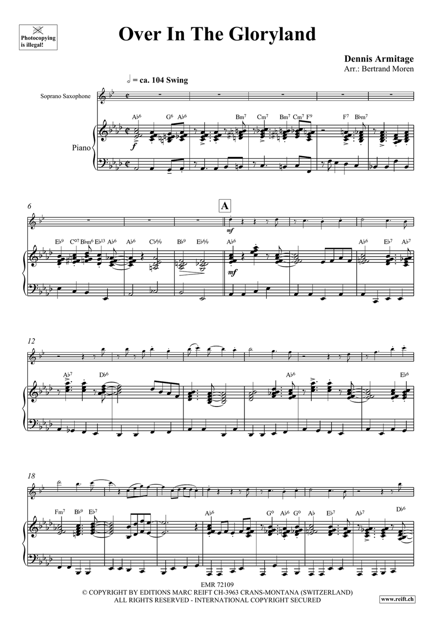 Over In The Gloryland Over In The Gloryland Soprano Saxophone scores gallery preview page 5