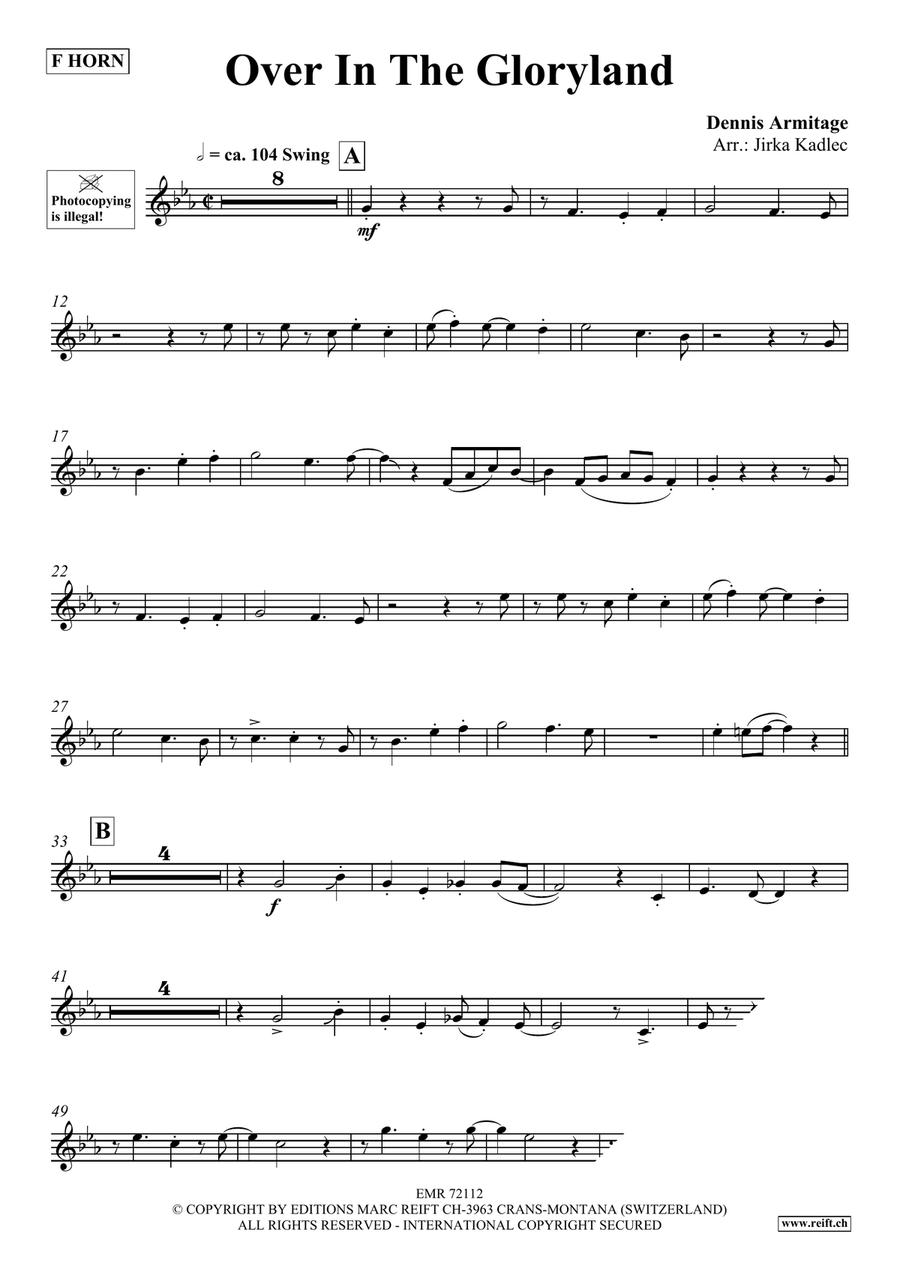 Over In The Gloryland Over In The Gloryland Horn scores gallery preview page 4