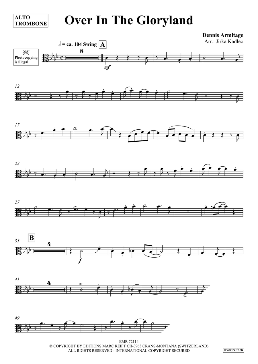 Over In The Gloryland Over In The Gloryland Piano Accompaniment scores gallery preview page 4