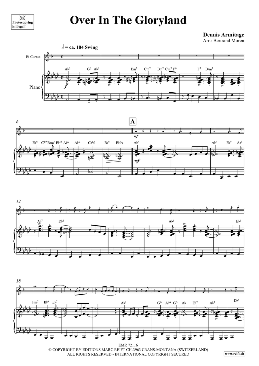 Over In The Gloryland Over In The Gloryland Cornet scores gallery preview page 5