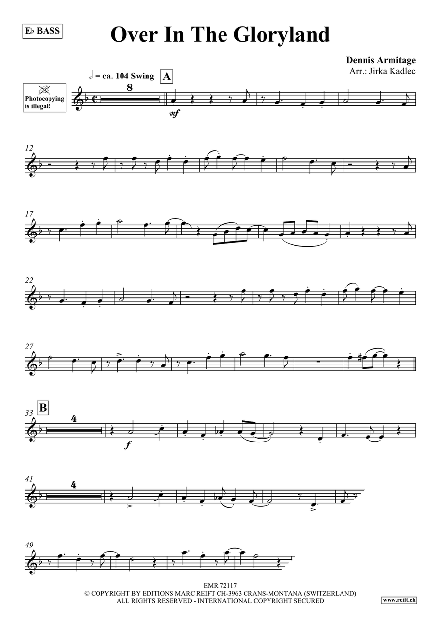 Over In The Gloryland Over In The Gloryland Voice Solo scores gallery preview page 4
