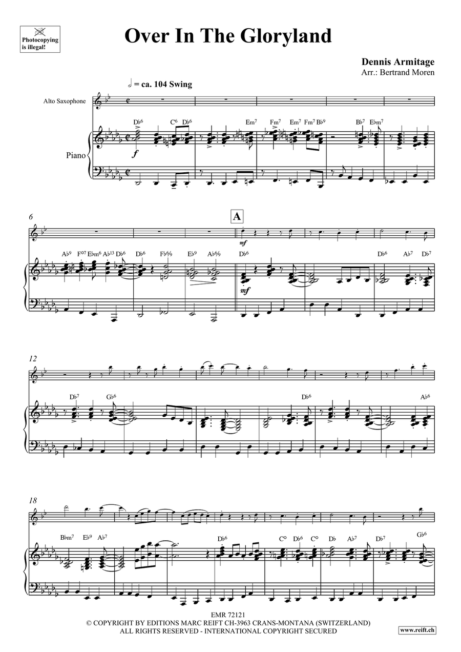 Over In The Gloryland Over In The Gloryland Alto Saxophone scores gallery preview page 5