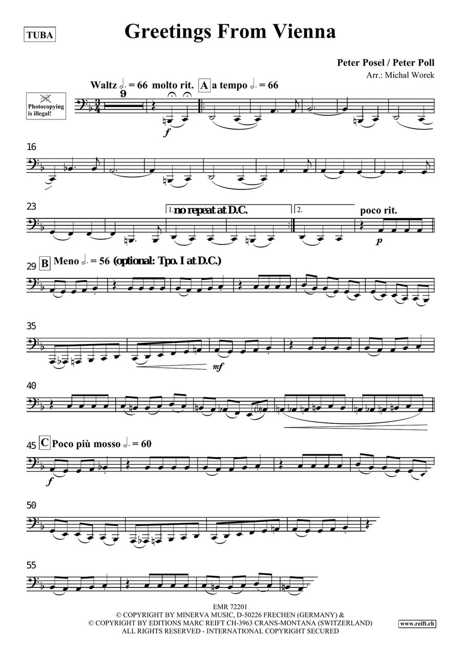 Greetings From Vienna Greetings From Vienna Tuba scores gallery preview page 3